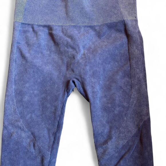 JOYLAB - High-Rise Ribbed Seamless 7/8 Compression Athletic Leggings - Picture 3 of 6